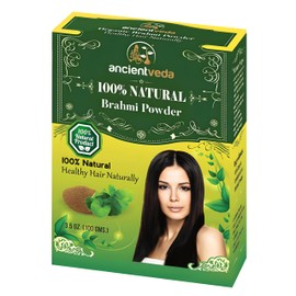 Ancientveda Organic Hair Growth Treatment Powder | Non-GMO & 100% Antioxidants | Reduce Appearance of Wrinkles | Chemical-Free Brahmi Powder