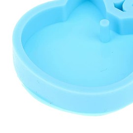 5 Moldes de Resina de Silicona con 10 Llaveros, Moldes para Etiquetas de Perro para Resina Epoxi Forma de Hueso de Perro Molde, para Resina Llavero de Etiqueta de Gato para Hacer Manualidades (Blue)