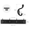 Wooden Coat Rack, Wall-Mounted Organizer for Closet, Entryway, Hallway, Foyer,