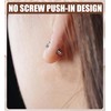 TupMi Threadless Flat Back Earrings – Hypoallergenic Titanium & Surgical