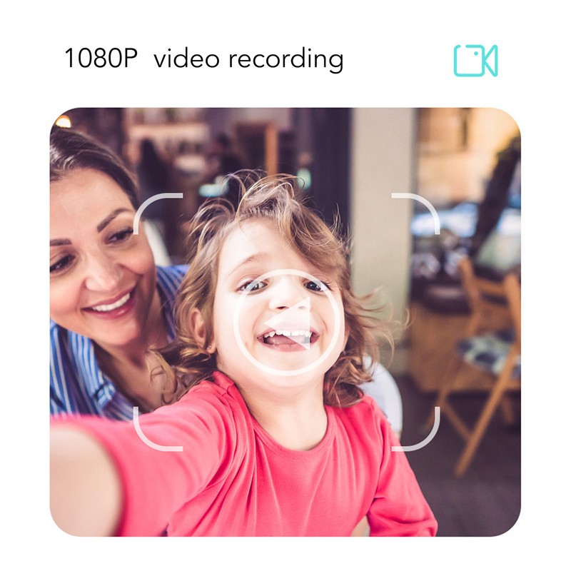 Kids Camera Blue 48MP Dual Lens 2.4inch IPS Screen 600mAh