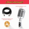 Pyle - Micrófono vocal clásico retro dinámico, micrófono cardioide unidireccional