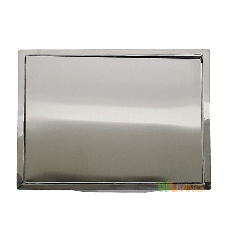 Stainless steel square round lid (embedded type) No. 400 /