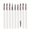 Nail Art Brushes,9PCS Acrylic Nail Brushes for Nails,Acrylic Nail Brush