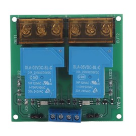 30A YYG-3 DC12V 2 Channel Relay Module Relay Switch, Two Way Relay Module (5VDC)