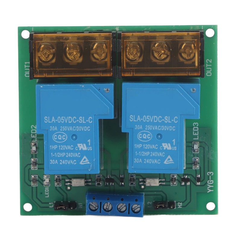 30A YYG-3 DC12V 2 Channel Relay Module Relay Switch, Two