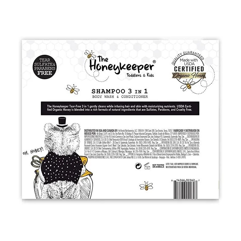 Shampoo 3 En 1 The Honeykeeper Lavanda Y Miel 414