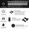 PATIKIL #6-32 x 3/8 Inch Flat Head Socket Cap Screws,