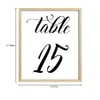 Darling souvenir Caligrafía 1-12 tarjetas números Recepción de boda decoración