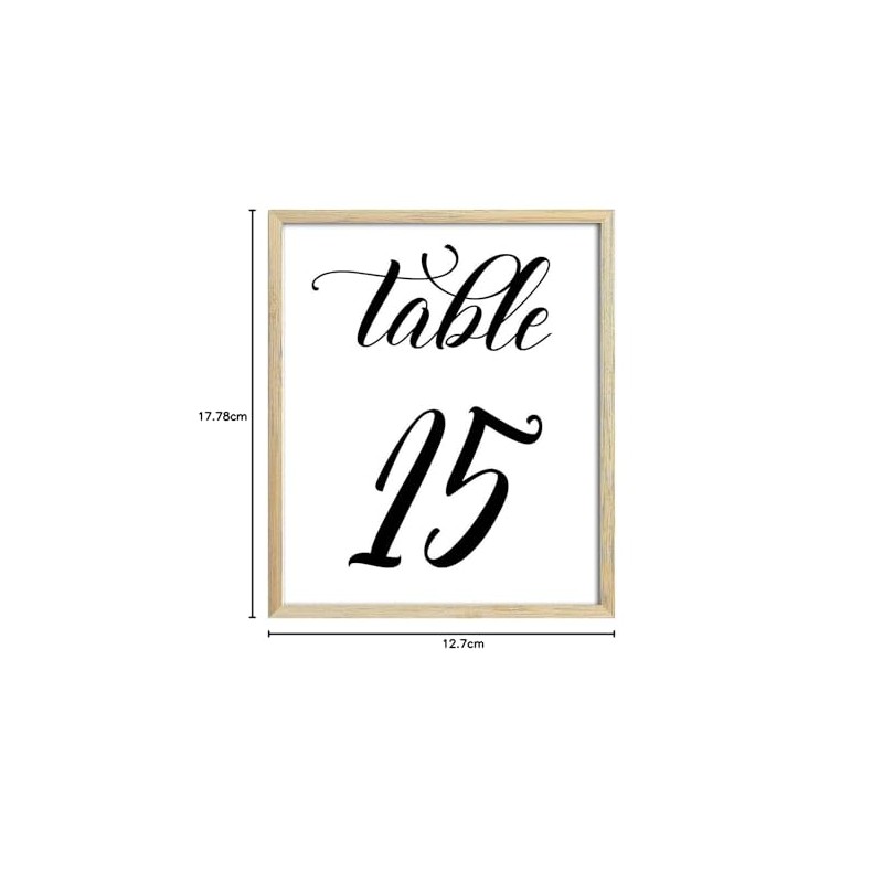 Darling souvenir Caligrafía 1-12 tarjetas números Recepción de boda decoración