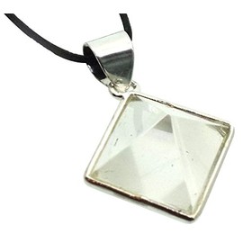 Angelleesa Designs Ltd Clear Quartz Gemstone Pyramid Pendant