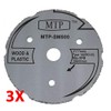MTP Brand SM500 Saw Max 3" (3 Pack) Wood Plastic
