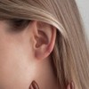 14k basic petite mini one-touch earring ring earrings 1 type