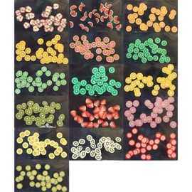 Nail Ssen Nail Art Nail Stone Parts Clay Fruit 30 Pieces CFR / 네일쎈 네일아트 네일스톤파츠 클레이 과일 30알 CFR