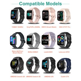Bicmice Smart Watch Charger for Wyze Letsfit YAMAY VeryFitPro Umidigi SW023 ID205L SW021 ID205U ID205S SW025 Uwatch 3S 3 2 2S Magnetic USB Charging Cable