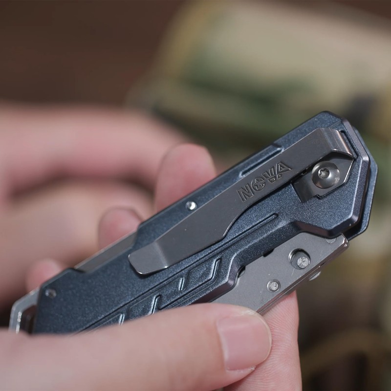 Nova Folding Utility Knife with 10 Extra Utility Blades, Safety