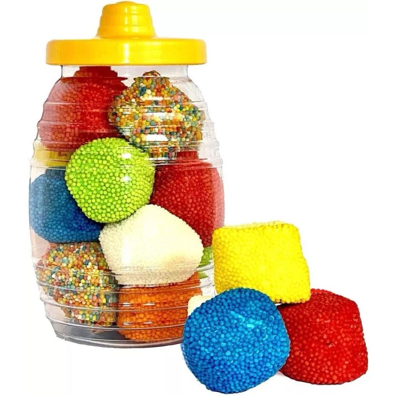 Mini Vitrolero De Plastico Dulcero 2lt Con Tapa Incluye 5pz