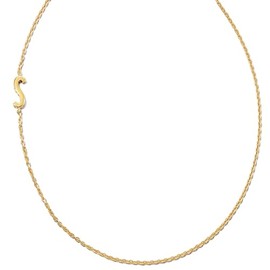 Kendra Scott Letter S Inline Initial Necklace, 18k Gold Vermeil