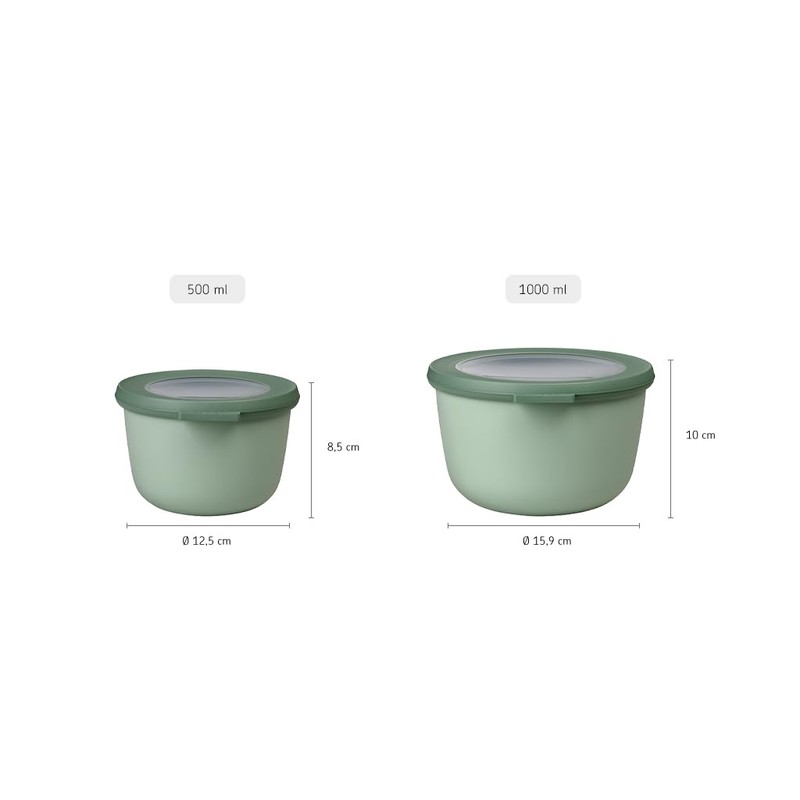 Mepal Cirqula Round Blue Multi Bowl – 500 ml Capacity