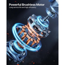 ALLJOY Handstaubsauger Akku,12000 PA Kabelloser Auto Handheld Staubsauger, 35500RPM Druckluft,Staubgebläse,Gebläse mit Typ-C-Aufladung,9 Zubehörteile für PC, Grafikkarte,Elektronik,Auto