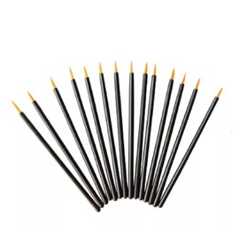 100Pcs Black Eyeliner Brush Disposable Point Eyeliner Applicator Cosmetic Eye Wands Eye Liner Makeup Tool for Women