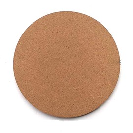 IVEI MDF DIY Coasters Wood Sheet Craft -MDF Plain Wooden Coasters Round Shaped Blank Cutouts for Painting Wooden Sheet Craft, Decoupage, Resin Art Work & Decoration - Set of 12 (3.5*3.5 * 0.25 each)