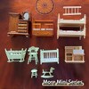 Miettebechio 1/12 Miniature Dollhouse Bathroom Set Sink Cabinet Furniture