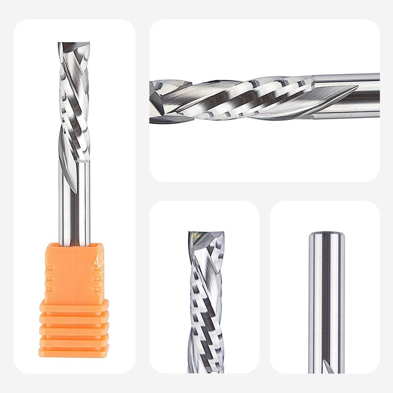 SpeTool 6 mm Shank Spiral Router Bit, Up & Down