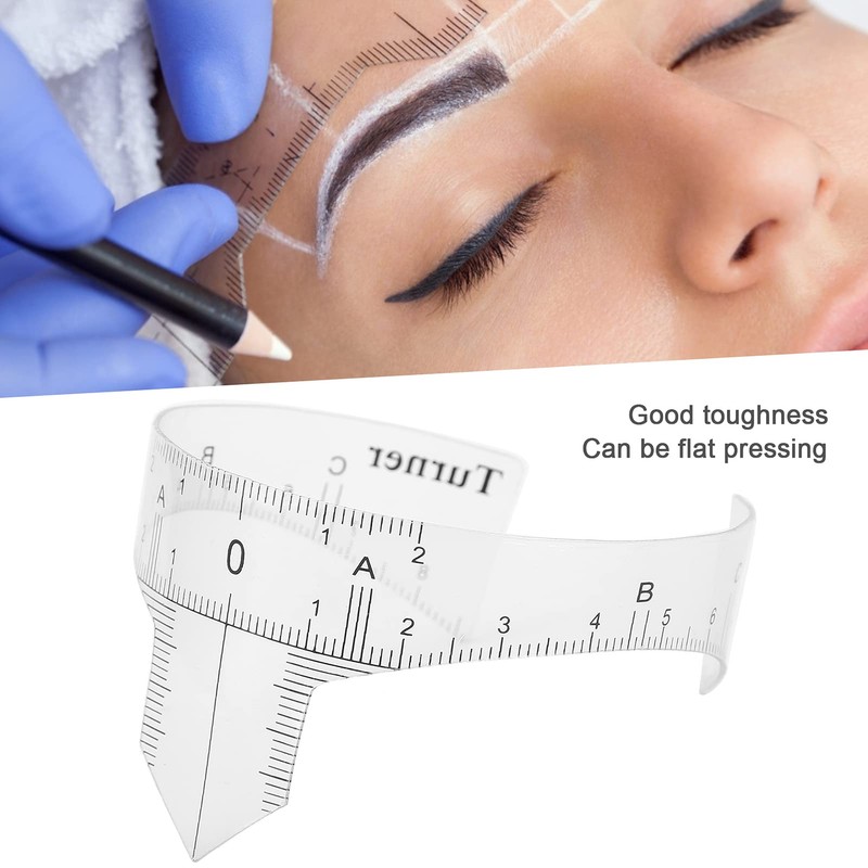 Eyebrow Ruler, Microblading Ruler Portable for Makeup (Nose Bridge Ruler
