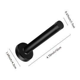 votuyet 1 Pack Black 5 inch Door Stopper，which can be Used for preventing Doors from slamming Shut Accidentally