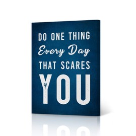 HB Art Design Do One Thing Every Day That Scares You Motivation Lettering Canvas Print Motivational Wall Art Success Entrepreneur Quote Living Room Office Decor Inspirational Gift 40x30