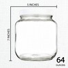 kitchentoolz Sourdough Starter Jar - Half Gallon Wide Mouth Jar
