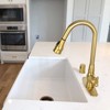 Akicon Brushed Gold Brass Finish Kitchen Dishwasher Air Gap Cap,