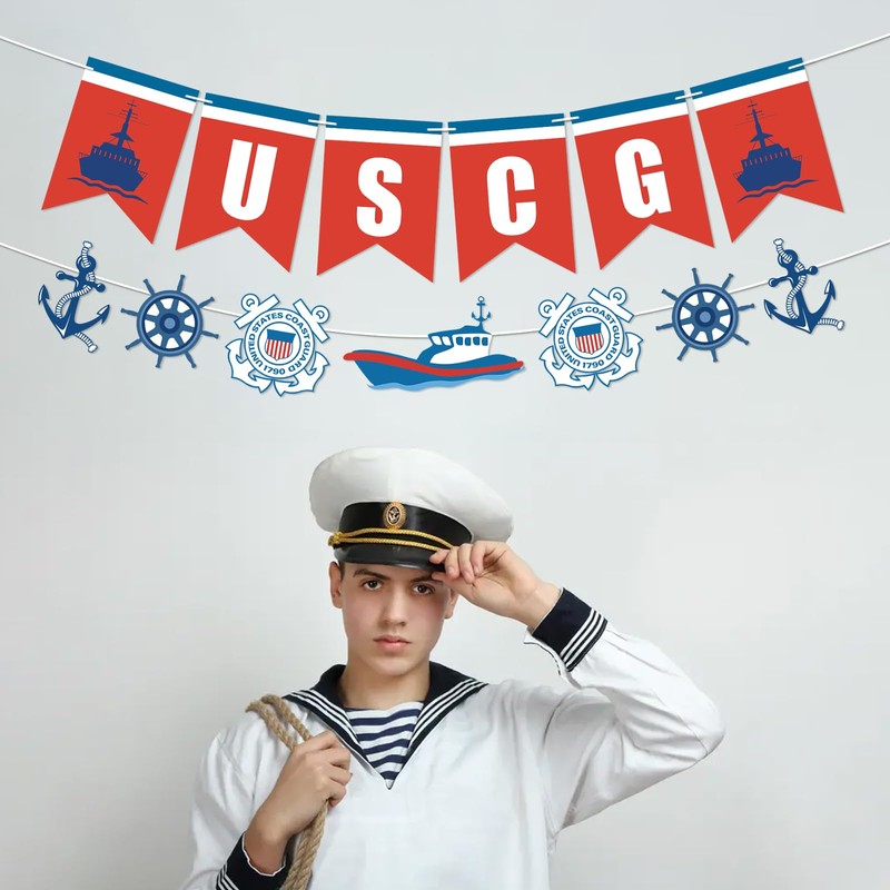 Coast Guard Decorations - Military USCG Banner Welcome Home Banner
