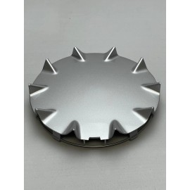 SSR Silver No Logo Snap In Wheel Center Cap with Lock Ring SSR-REARCAP