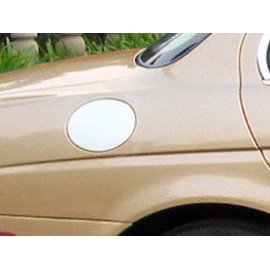 707Motoring Stainless Polished Chrome Gas Door Cover Trim (NOT a Replacement, Overlay Trim ONLY) 1PC, Compatible with Jaguar S-Type 2004-2005 (4-Door, Sedan)