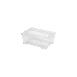 Heidrun TEX-BOX Small with Lid + Click Closure, 1 Litre, Rectangular, Plastic, Not Waterproof, Click Closure, Storage Box, Box
