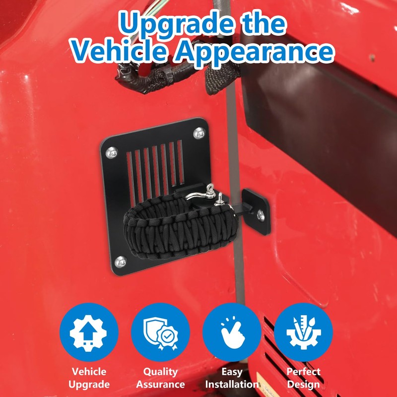 Compatible with Jeep Wrangler JK JKU 2007-2018 Tailgate Check Tailgate