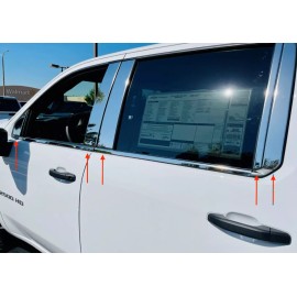 Best Less Truck 2020-2024 Chevy/GMC Silverado 2500/HD Crew Carbon Fiber Pillar Post Trim 10Pc