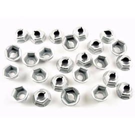 Retro-Motive Emblem & Trim PAL Nuts- Fits 3/16" Studs- 3/8" Hex- for Mopar (Qty.25)- #1303