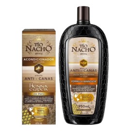 Shampoo Y Acondicionador Tio Nacho Henna Egipcia Anti Canas