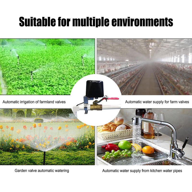 Intelligent WIFI Remote Control Water Valve Shut Off Controller for