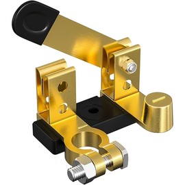 Battery Disconnect Switch, Top Post Battery Disconnect Switch 12V 24V, Battery Cut Off Shut Off Switch for Car Marine Boat RV ATV (Negative, Vertical)