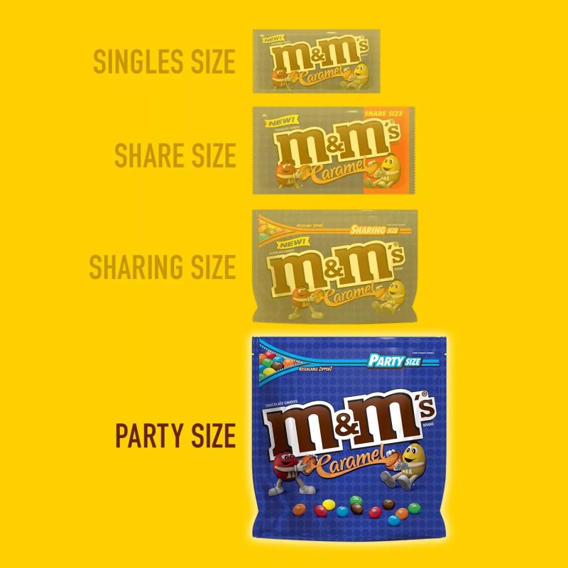 M&M's Caramel Milk Chocolate Candy Party Size - 34 oz