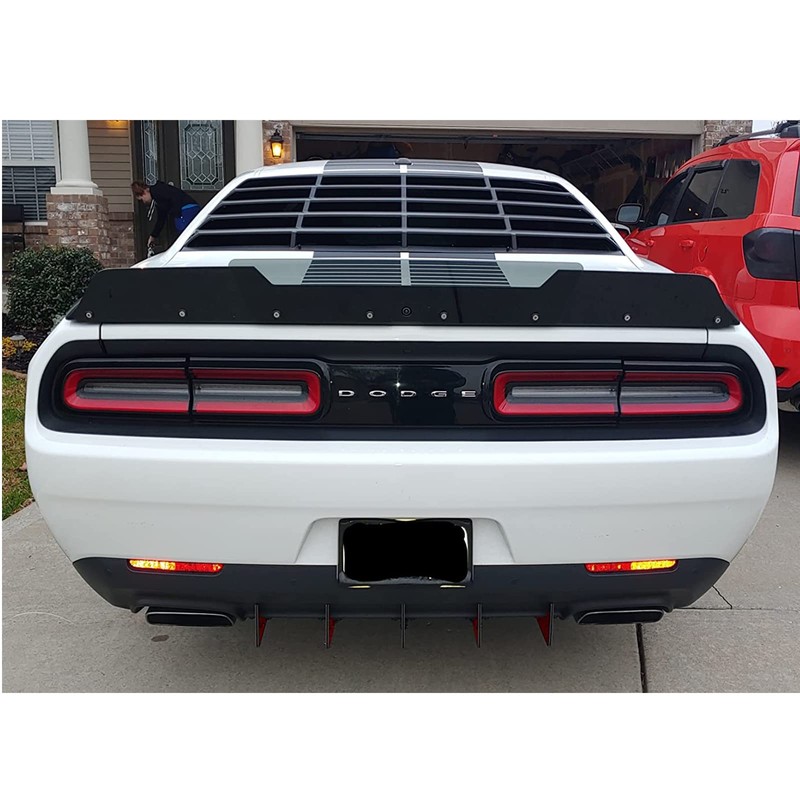 Rear Diffuser V3 5 Fins Set For Dodge Challenger 2015-2024