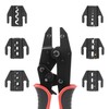 QWORK Crimping Tool Ratcheting Wire Crimper Set, with 6 AWG-Marked