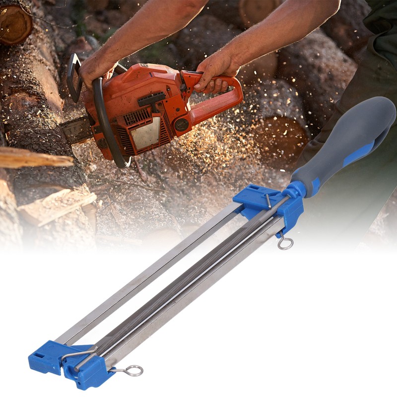 2 in 1 Chainsaw Sharpener Steel Chainsaw File 5/32 Inch