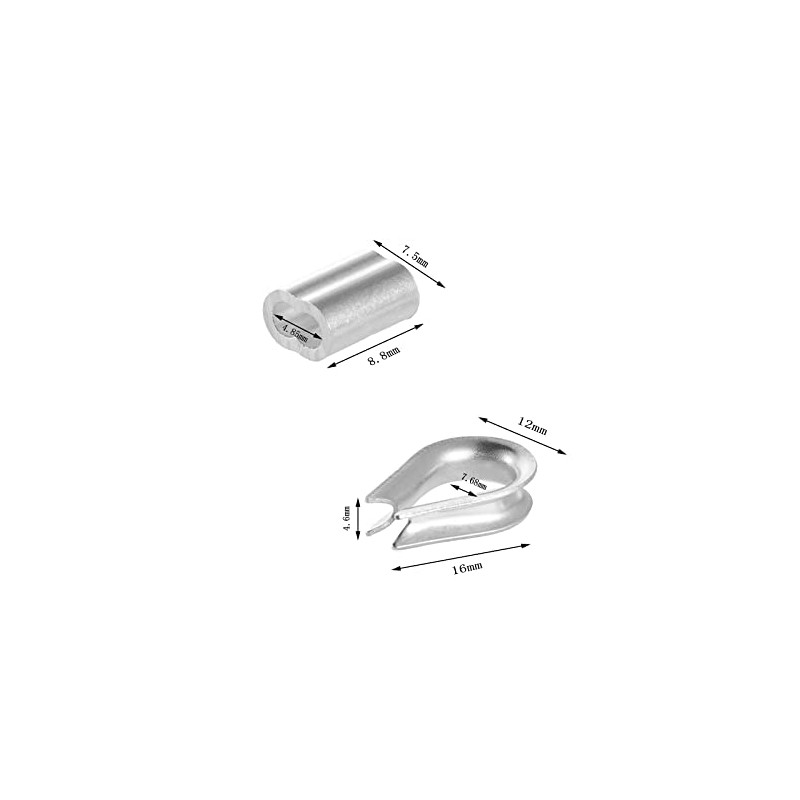 CCTVMTST 1/16 inch 316 Stainless Steel Cable Wire Rope, 33