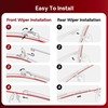 BERG REGEN 20"+20" Windshield Wiper Blades with 12" Rear Automotive