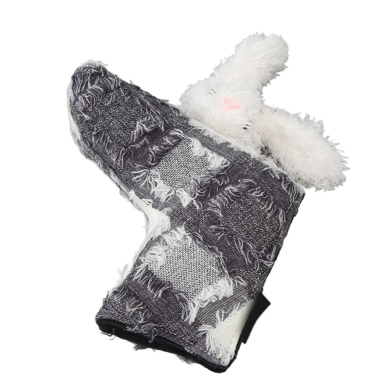 Golf Club Putter Head Cover Thickened Fleece Cute Plush Animal